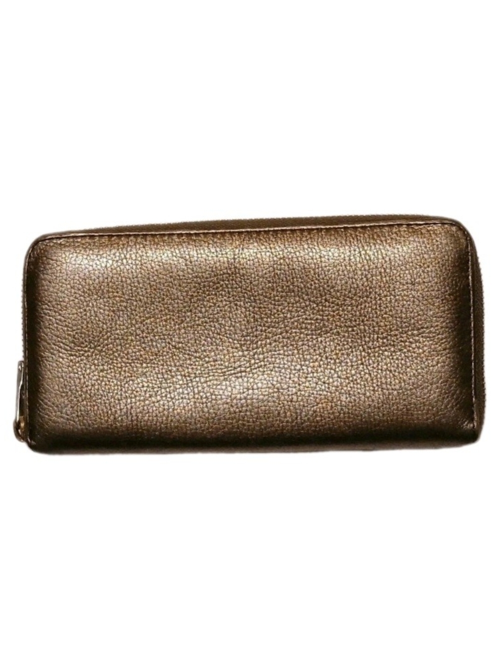 Fossil Vintage Metallic Zip Around Wallet 8" x 4"